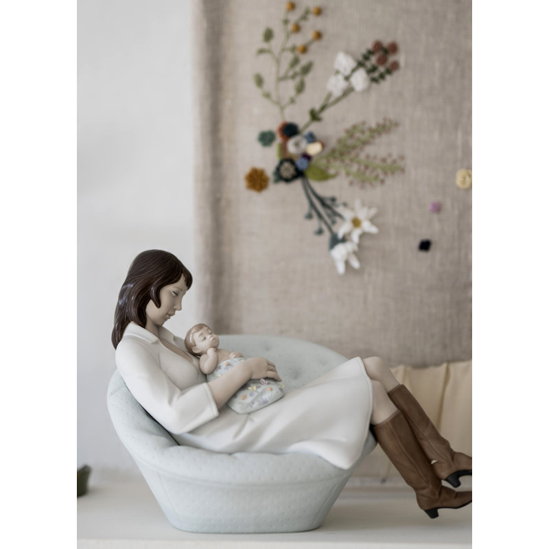 Feels Like Heaven Mother Figurine, Blue/White