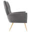 Fauteuil en velours capitonné Performance-246786311