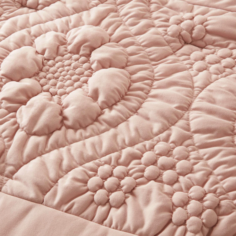 ECBCD-cbdbf Comforter, Pink, King Comforter + 2 Pillow Shams