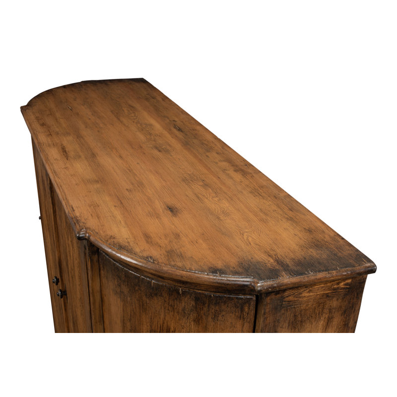 Brooks 63'' W Solid Wood Sideboard, Brown