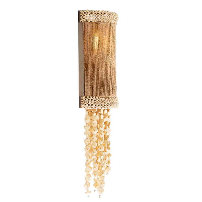 Naturale 14-in Jute Rope Wall Sconce