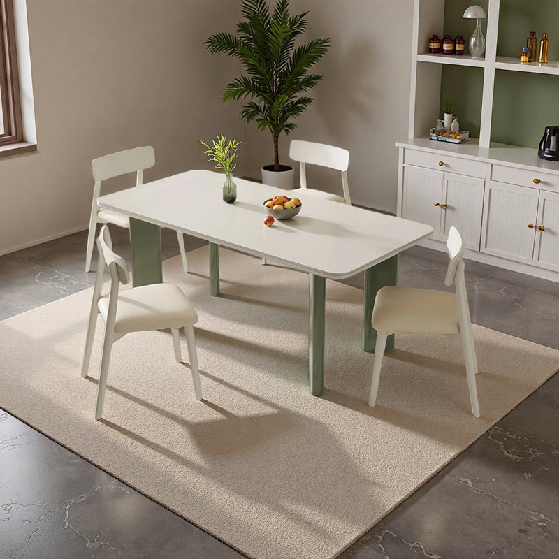 Table de salle à manger élégante, 5 Pieces: Table, 4 Chairs, 29.52"H x 55.11"L x 31.49"W