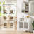 Bathroom Wall Cabinet, Wall-Mounted Medicine Cabinet With Adjustable Wood Shelf & Doors, Floating Bathroom Cabinet Over Toilet For Laundry Room & Kitchen & Living Room (White)-1252083609