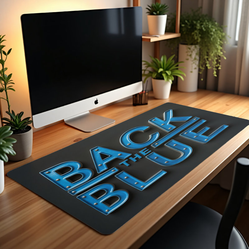 Polyester Desk Pad, 31.5x15.5