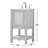 19'' Single Bathroom Vanity with Carrara Marble Top-73360042
