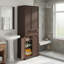  Armoire de cuisine autoportante 71 po Nahid avec 4 portes, 1 tiroir et tablettes réglables H ， Conception anti-basculement-1193014560