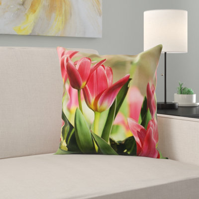 Coussin de tulipes