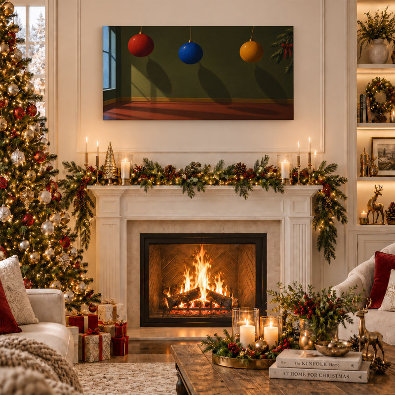 Art mural sur toile de Noël, L 46 po x H 24 po