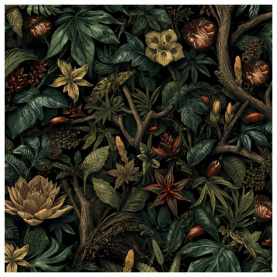 Tropical Rainforest Foliage Bath Mat