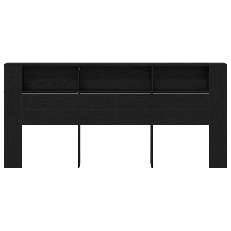 Solid Wood Headboard, Black Oak , Kingsize (5')