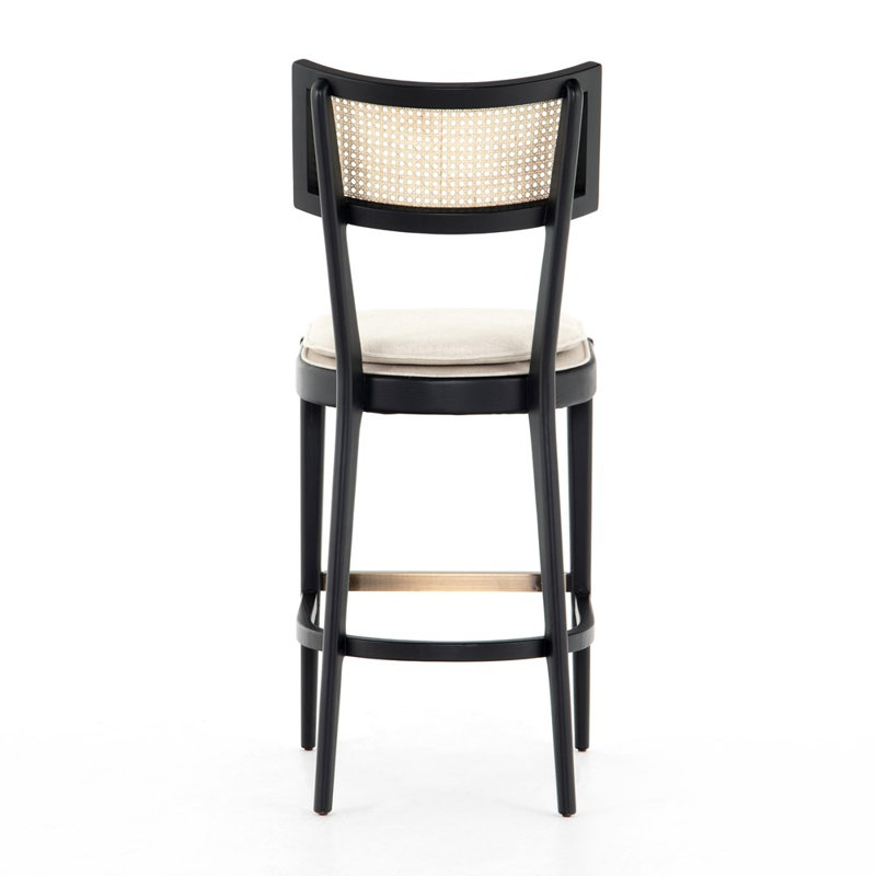 Britt Counter & Bar Stool, Cream, Counter Stool (26" Seat Height), Black