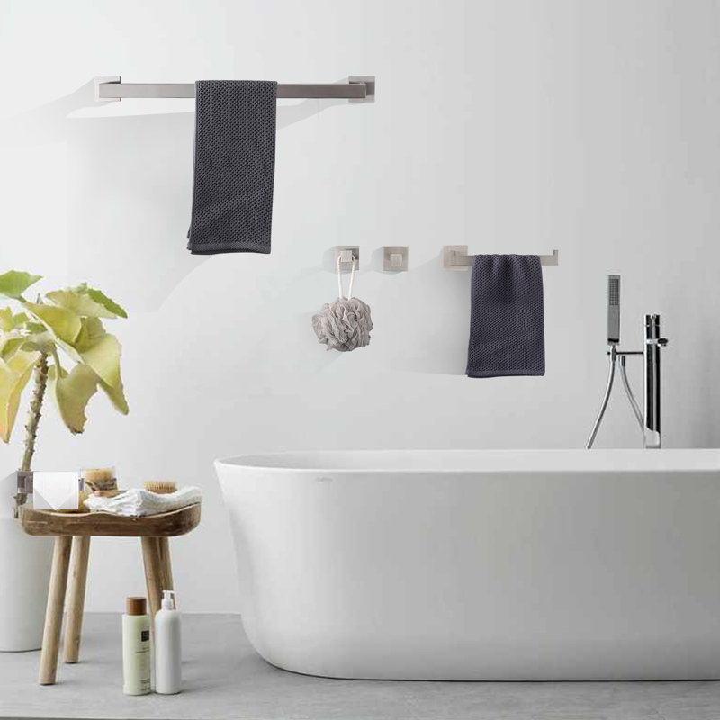 10 - Piece Bathroom Hardware Set, Brushed Nickel