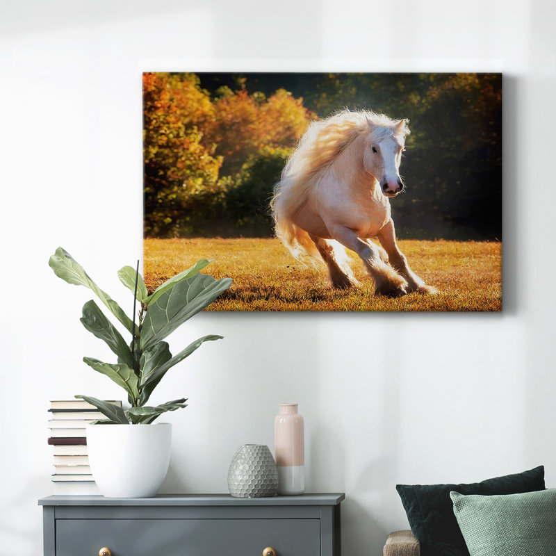 «Horse Motion IV», toile tendue avec châssis, H 12 po x l 18 po