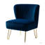 Chaise d'appoint en velours Euclid Glam-568796715