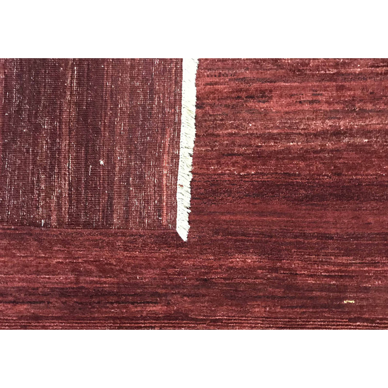 Hand-Knotted High-Quality Red Area Rug