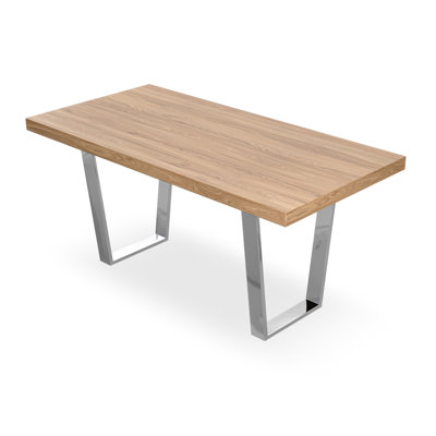 Dayatra Dining Table Modern Table w Chrome Legs