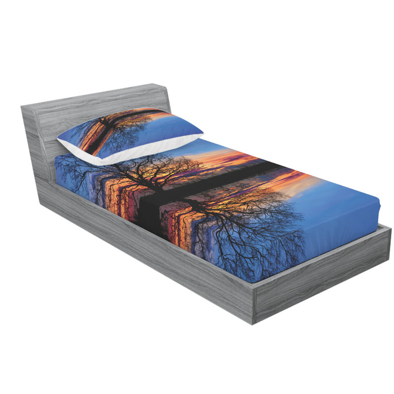 Microfiber Sheet Set, Twin XL Sheet Set with Fitted Sheet