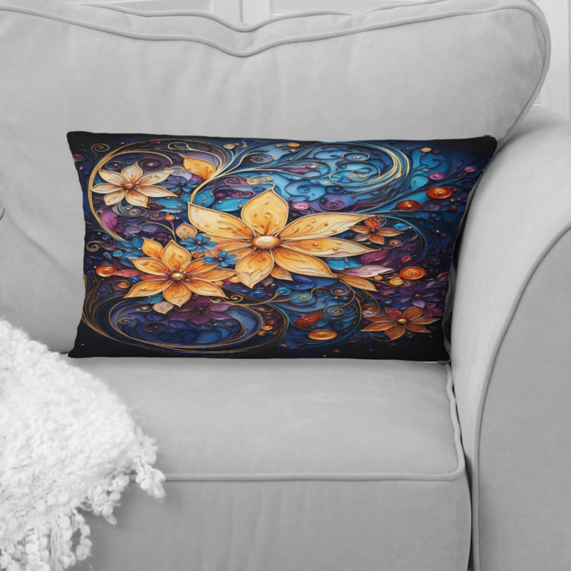 Coussin Spiral Kaleidoscope II - Abstract Spirals