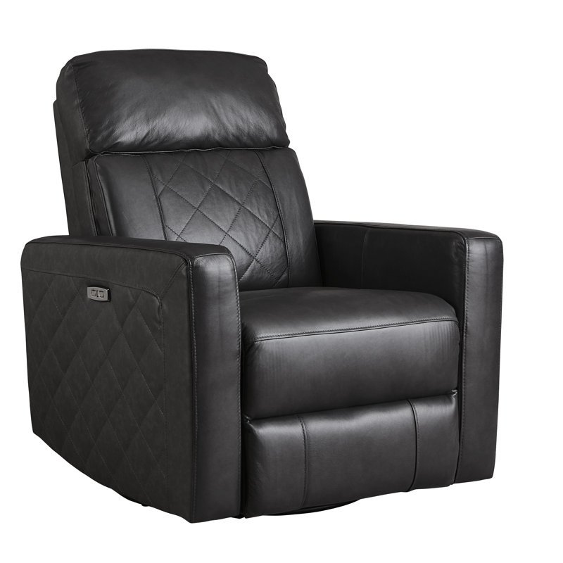 Azcuy Upholstered Swivel Reclining Glider, Oxford