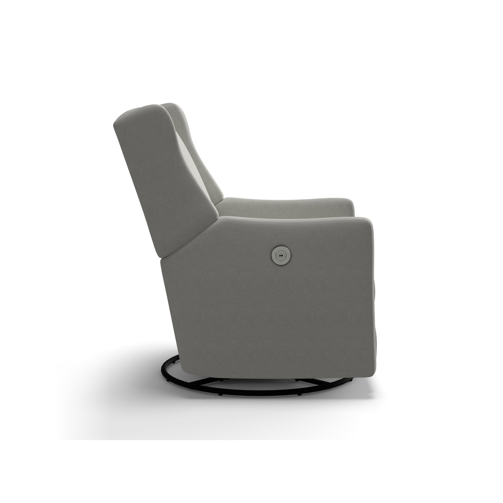 Andrina Swivel Glider, Snow Ivory Performance