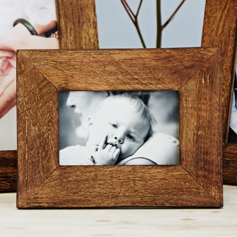 Natural Mango Wood Photo Frame, 10.16cm x 15.24cm
