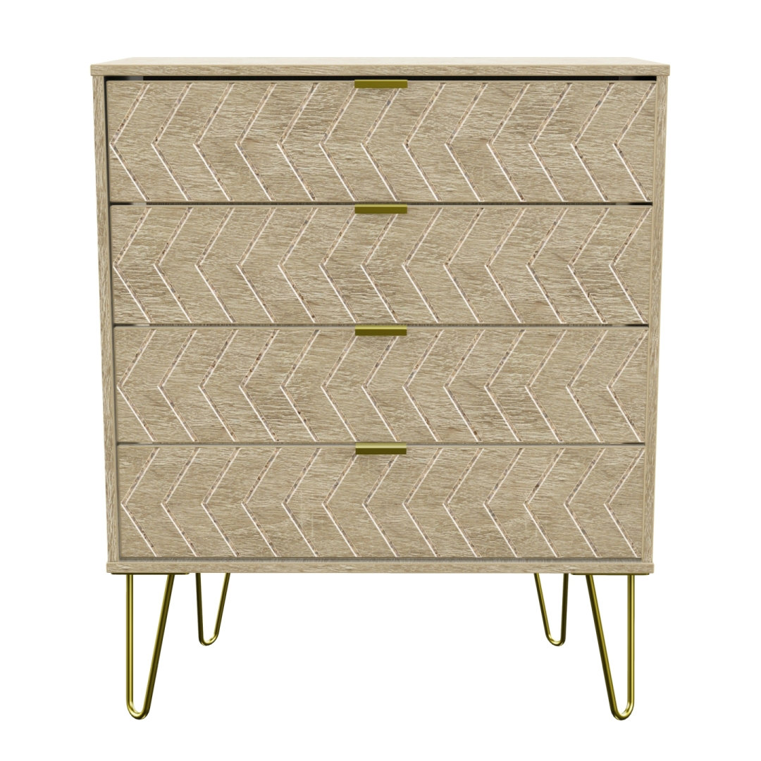 Fully Assembled Pawcatuck 4 Drawer 76.5Cm W Chest of Drawers