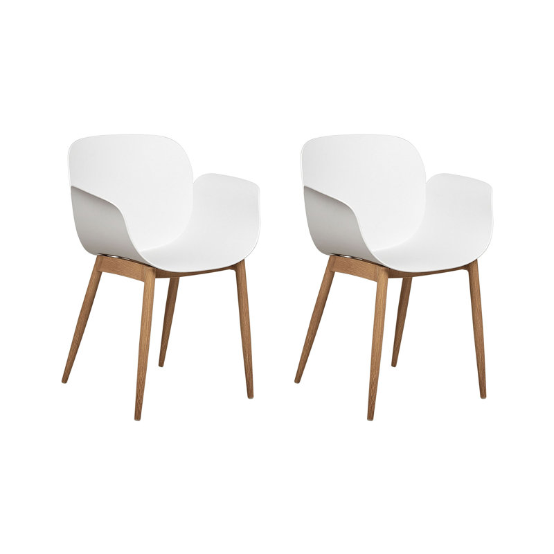 Norrell 45 cm H Spindle Back Side Chair in White