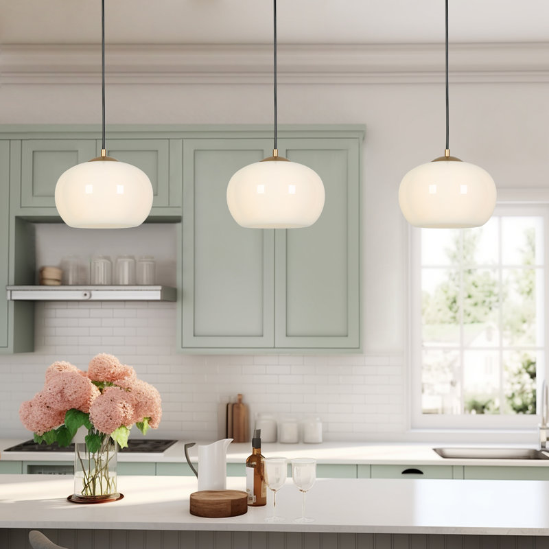 Breeana 1-Light Dimmable Single Pendant 