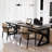 Black Rectangular Solid Wood  desk-33601806
