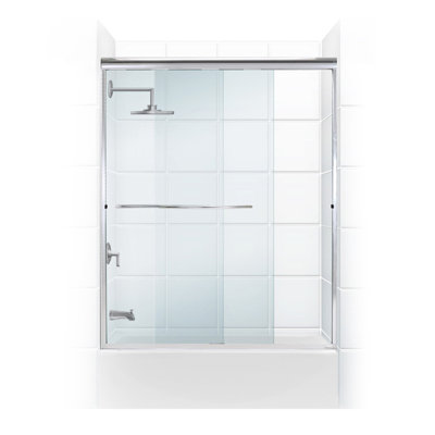 Porte de baignoire coulissante sans cadre 60 po x 58 po Paragon Series