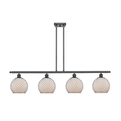 Luminaire suspendu linéaire pour îlot de cuisine 4 lumières Ellendale