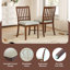 Ensembles de table de salle à manger peu encombrants avec chaises en bois et rembourrées, style moderne pour les petites maisons