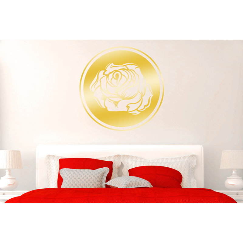 Plants & Flowers Wall Decal, Shiny Gold