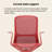 40.94″ Modern Minimal Red Ergonomic Chair, Mesh Lumbar Support Swivel Office Chair