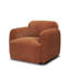 Chaise rembourrée en tissu brun Saga-1604825704