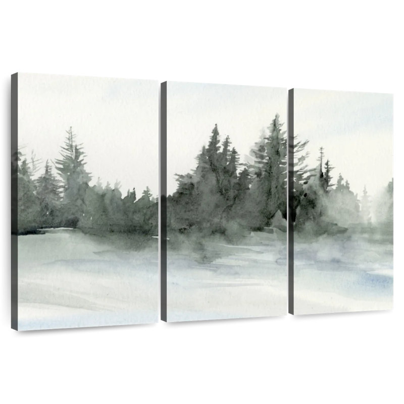 Alvord Evergreen au loin II, H 42 po x l 65 po