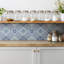 Hitterdal 30cm x 30cm PVC Mosaic Tile in Blue