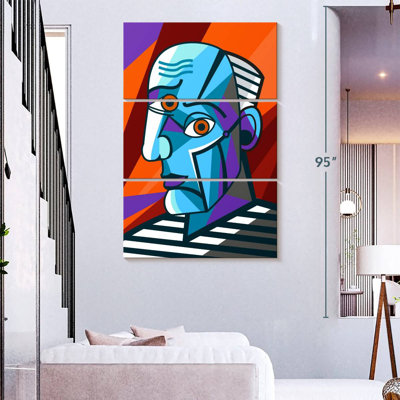 Leisha Cubist Male Portrait