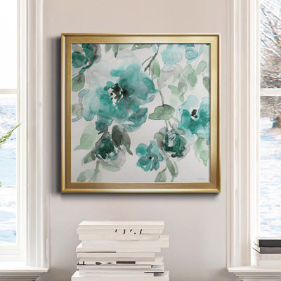 " Belle's Teal I " Painting Print