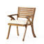 Mobilier de salle à manger d'extérieur en bois avec coussins imperméables - Style élégant et fonctionnel