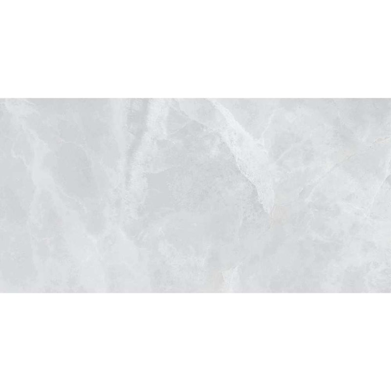 Carreau de porcelaine poli onyx 12 "x 24" Geo Lush, Gris lustré