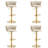 Ginko Modern Adjustable Bar Stools, Swivel Counter Stools with Upholstered Seat, Backrest, Footrest and Metal Frame for Kitchen and Home Bar （Set of 4）-898201622-892827451
