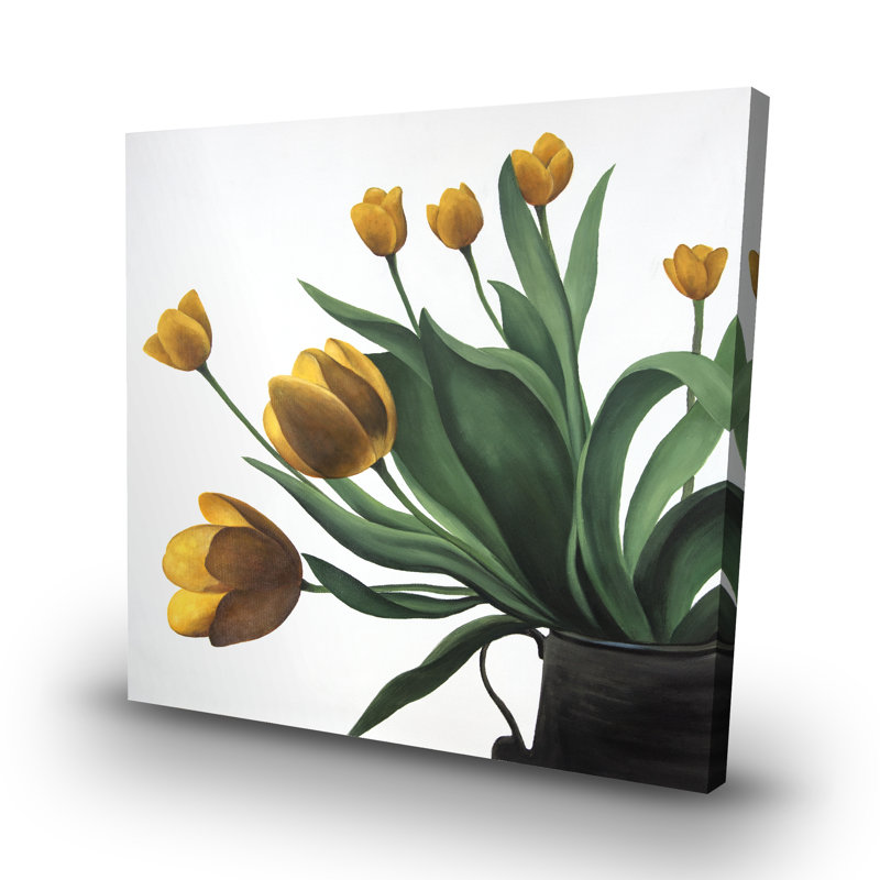 tulips - 32"x32" art on canvas