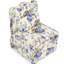 Chaise confortable en flanelle bleue sans siège, assise confortable, avec coussin de taille
