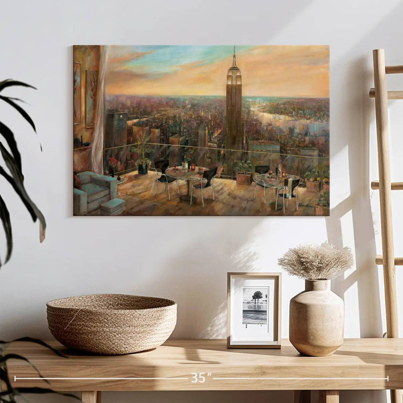 A New York View, 16" H x 24" W