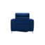 Fauteuil en velours bleu jiaya