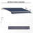 Outsunny Retractable Awning, Patio Awnings, Sunshade Shelter W/ Manual Crank Handle, UV & Water-Resistant Fabric And Aluminum Frame-2113736021-2113735976