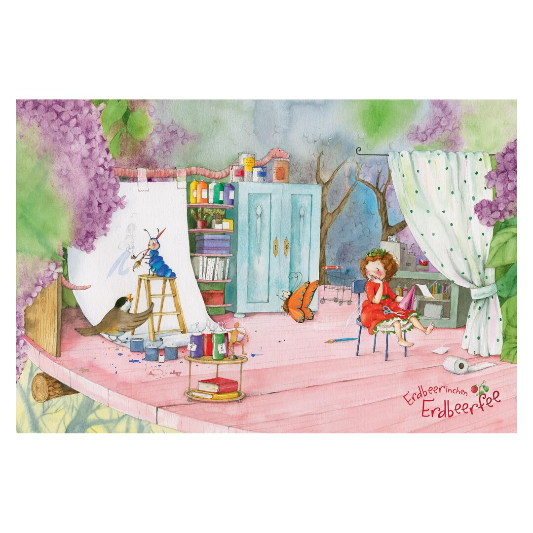 Strukturierte Tapete Evie the Strawberry Fairy – Arts & Crafts 2,55 m x 384 cm