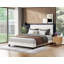Lit plateforme tapissier en lin-1358526-1358520