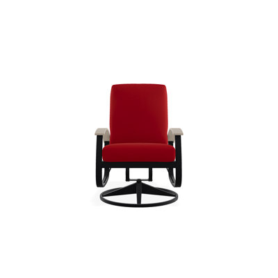Chaise de patio pivotante avec coussin Askar